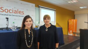 Dra. Veronica Benedet (GPAC - UPV/EHU) y Dra. María Luz Endere directora de PATRIMONIA-INCUAPA (UNICEN) y Cátedra UNESCO de Patrimonio Arqueológico